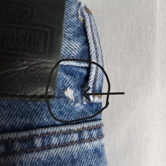 Harley Davidson Traditional Men's Straight Leg Medium Wash Jeans Size 40x30 - Picture 9 of 13